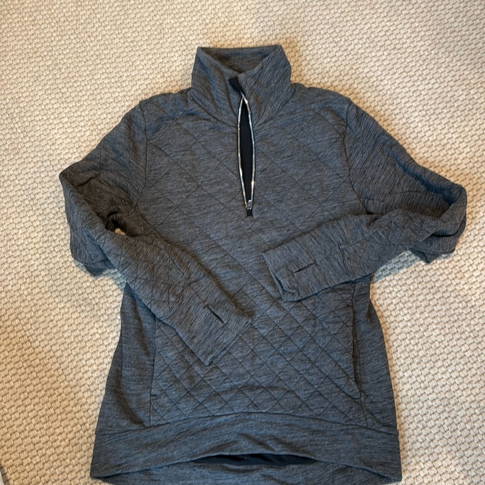 Lululemon cozy quilted quarter zip sweatshirt